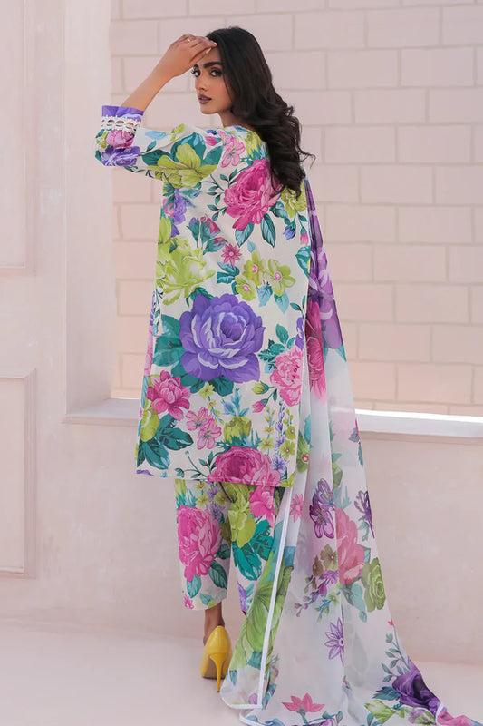 Digital Printed Swiss Linen 3pc Unstitch