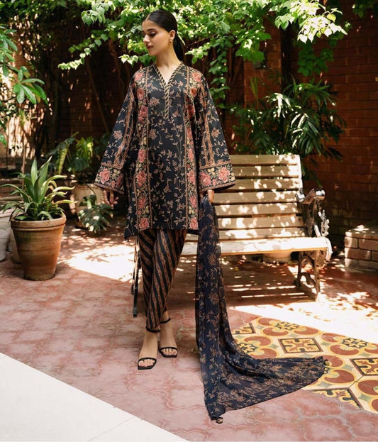 Premium Swiss Lawn 3pc Unstitch