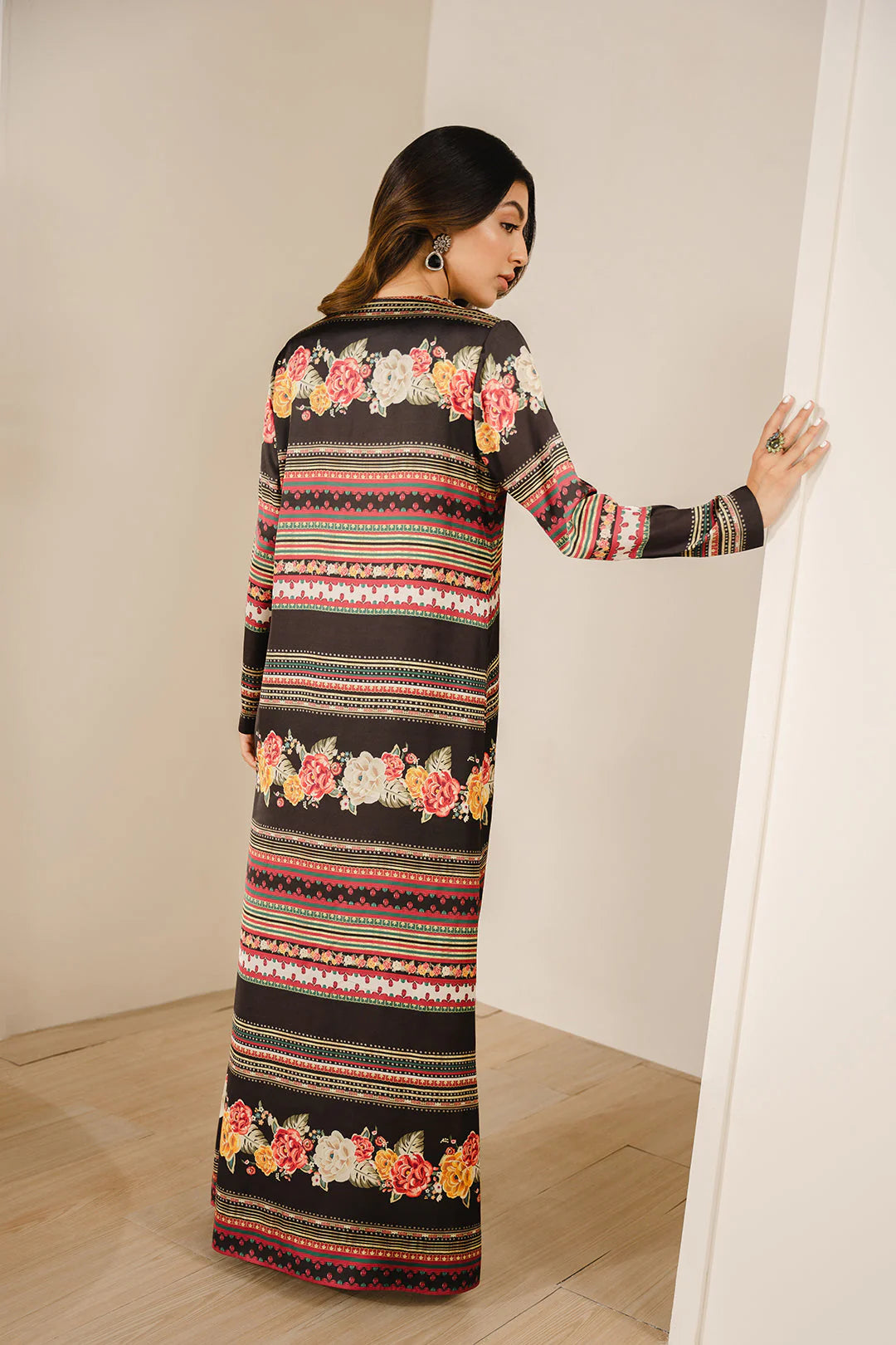 Multi Digital Printed Silk 3pc Unstitch