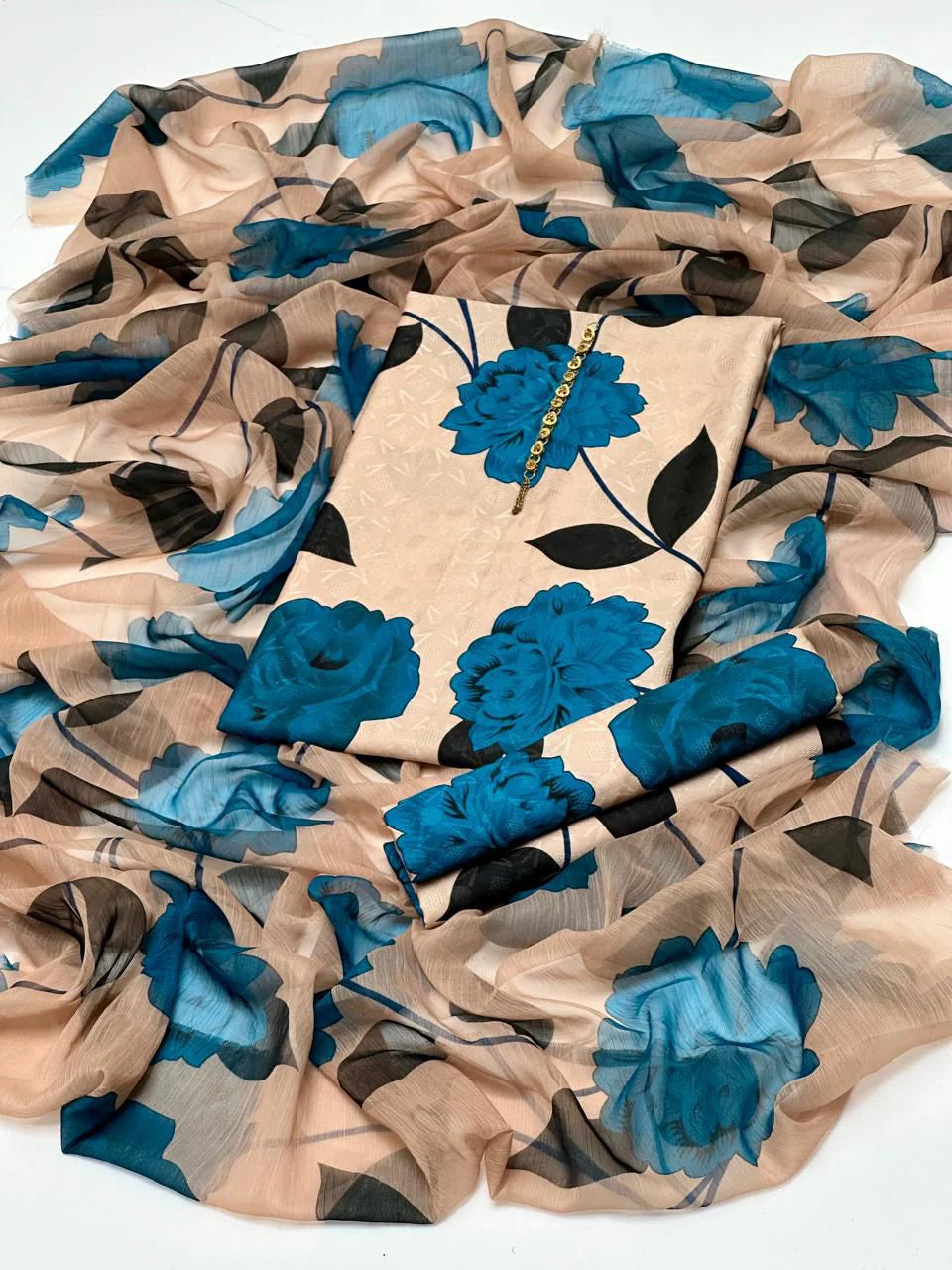 Digital Printed Swiss Lawn 3pc Unstitch