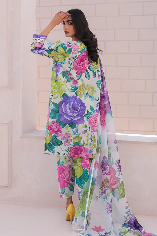 Digital Printed Swiss Linen 3pc Unstitch