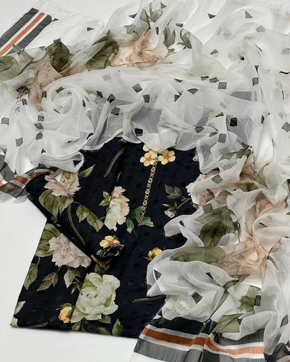 Premium Swiss Lawn 3pc Unstitch