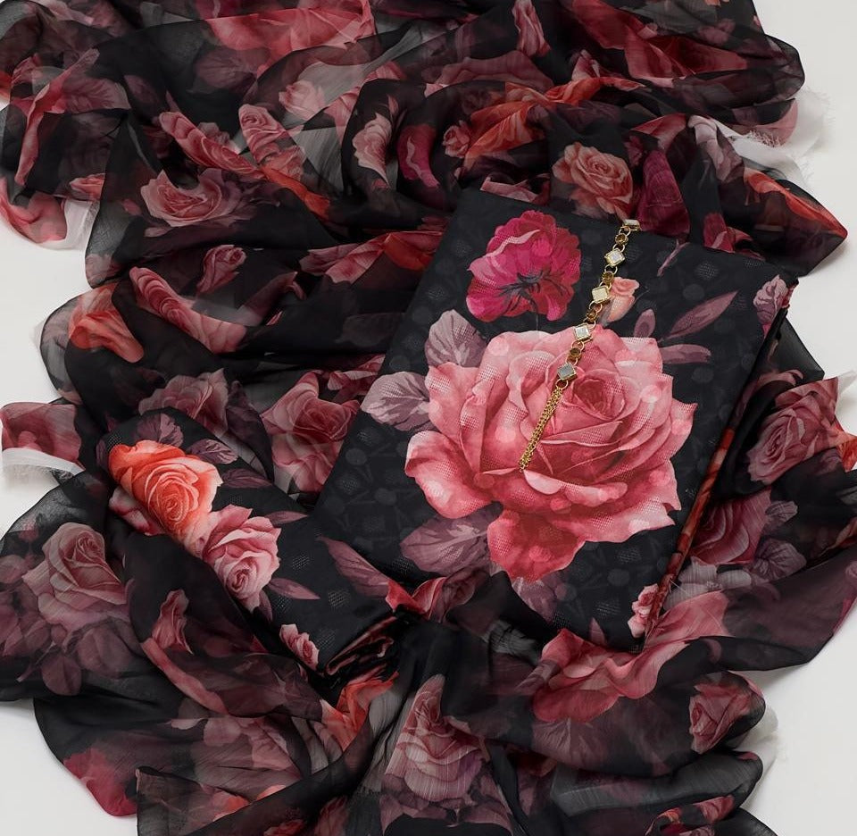 Swiss Lawn Digital Print 3pc Unstitch