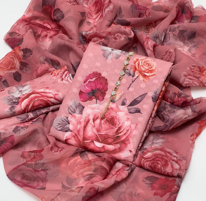 Swiss Lawn Digital Print 3pc Unstitch