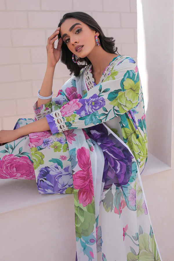 Digital Printed Swiss Linen 3pc Unstitch