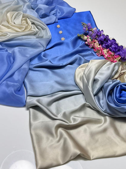 Shamoze Silk Digital Print 3 Pcs Dress Unstitch