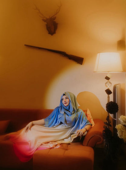 Shamoze Silk Digital Print 3 Pcs Dress Unstitch