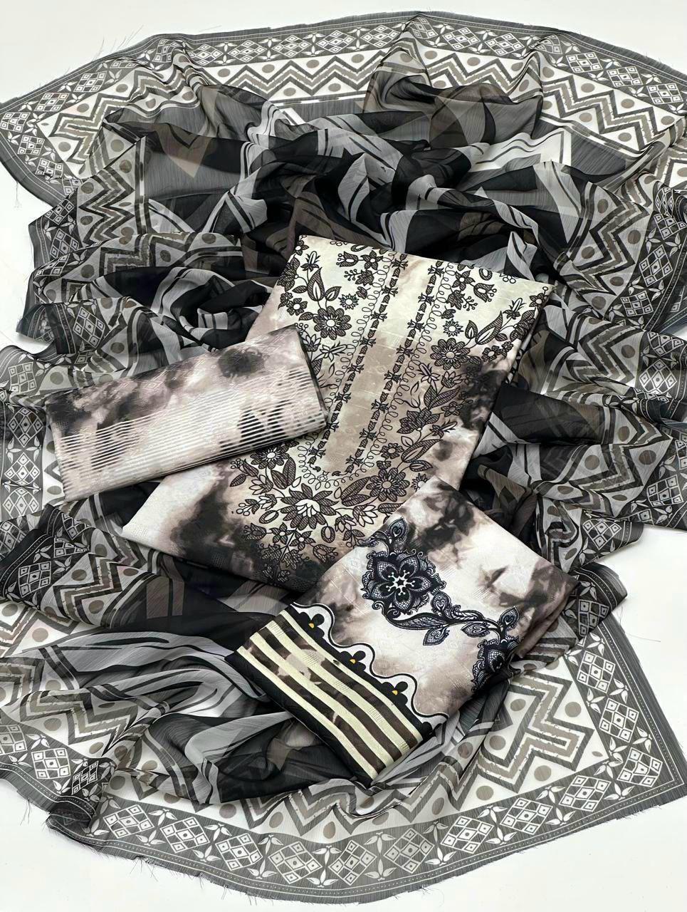 Swiss Lawn 3pc Unstitch