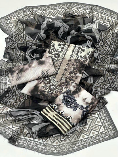 Swiss Lawn 3pc Unstitch