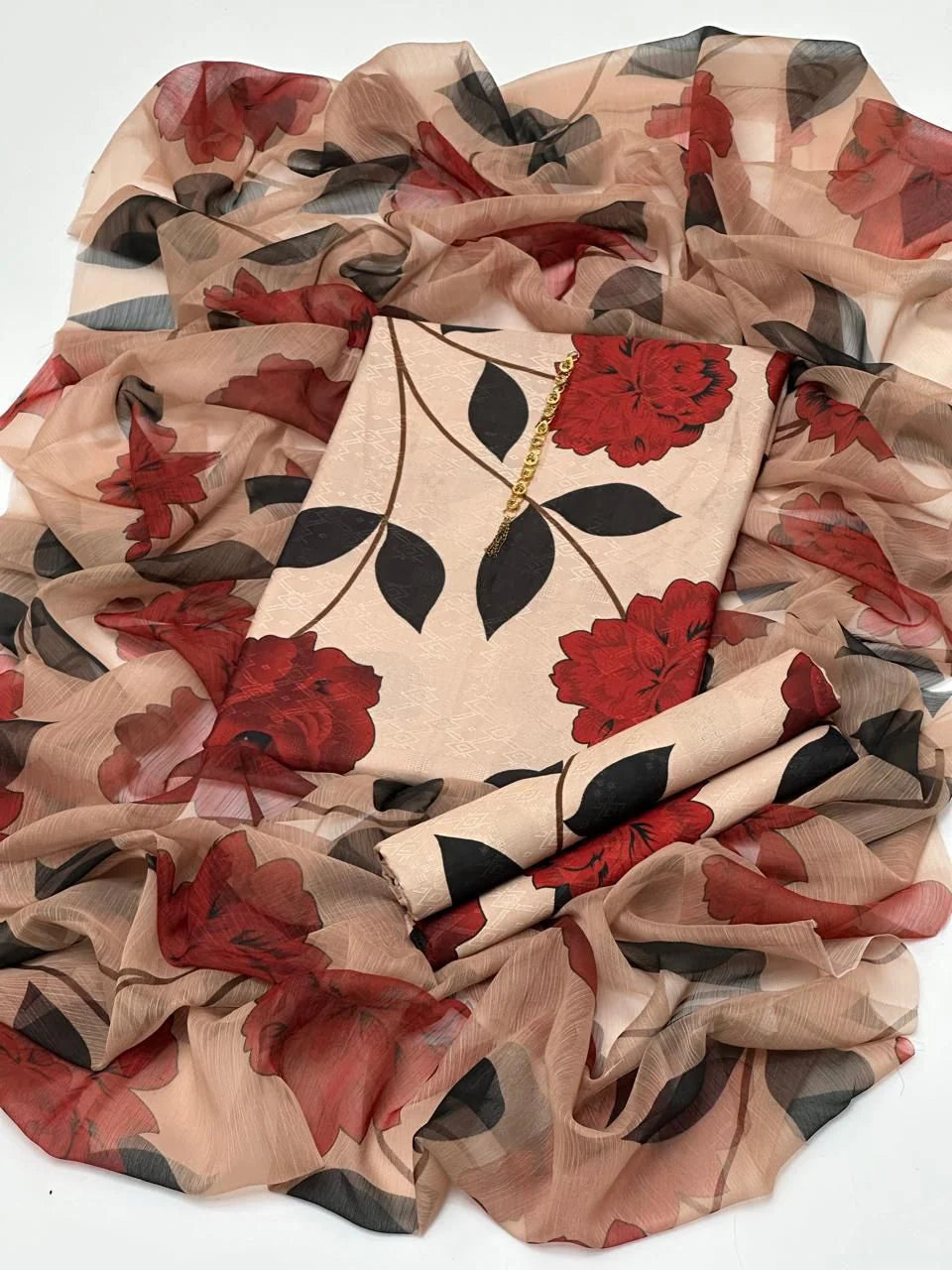 Digital Printed Swiss Lawn 3pc Unstitch